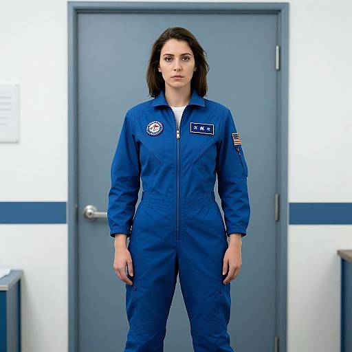 Woman in Space Flight Suit