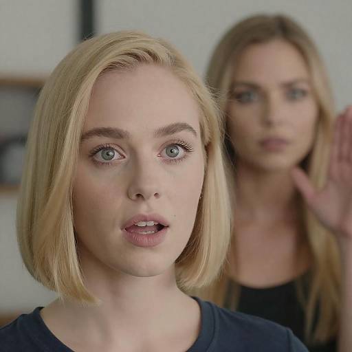 Blonde Women in Indoor Portrait