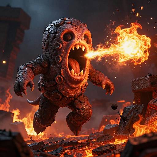 Realistic Minecraft Ghast Fireball Attack