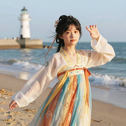 Sun-Kissed Beauty on Coastal Shores