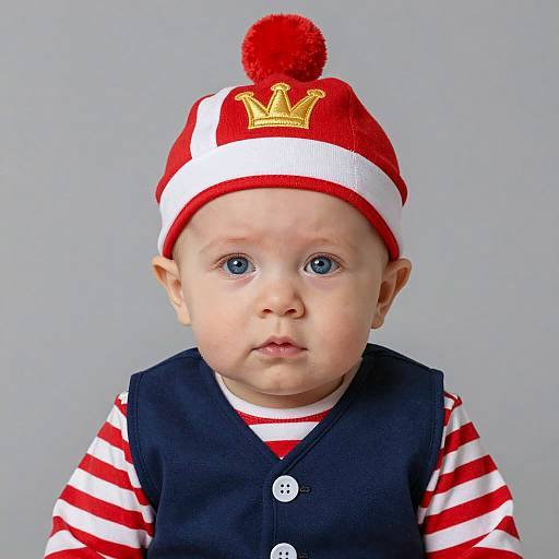 Charming Infant Ringmaster Portrait