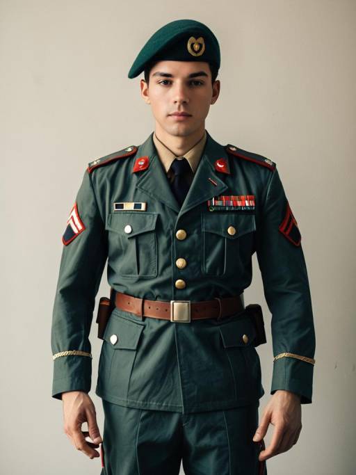 Man in Soldier Boy Military Uniform Cosplay