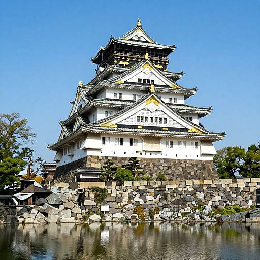 Majestic Kyoto Castle with Moat