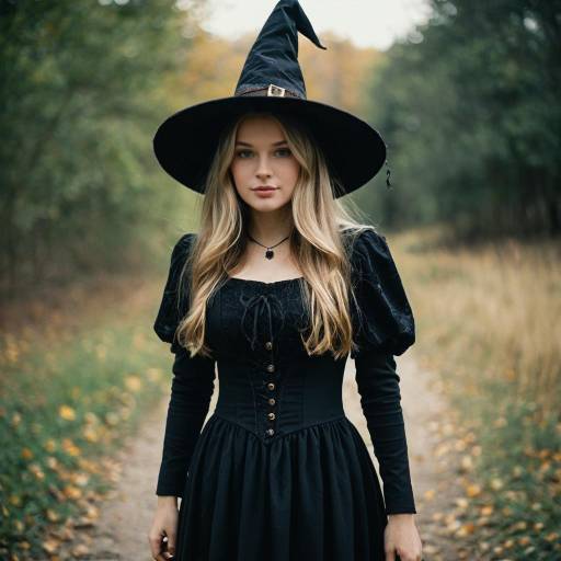 Enchanting Witch in Solo Outdoor Scene