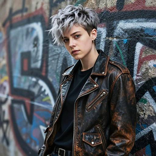 Pixie Cut Silver-Haired Boy