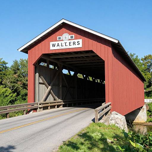 Walters Mill Covered Bridge Scene