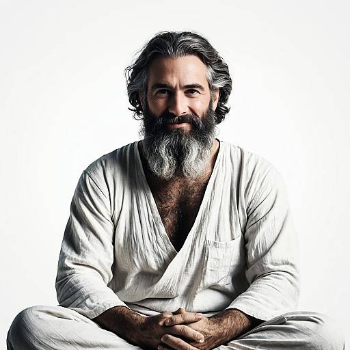 Cinematic Bearded Ancient Greek Philosopher Portrait