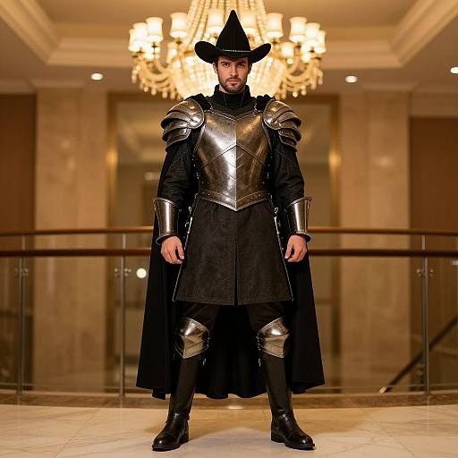 Realistic Male in Magnificent Costume