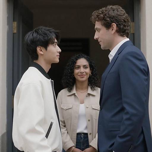 Doorway Portrait of Three People