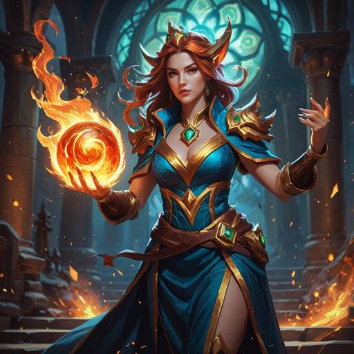 Ethereal Enchantress Casting Fireball