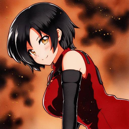 Illustration of Ada wong, resident evil in the style of Qqqrinkappp