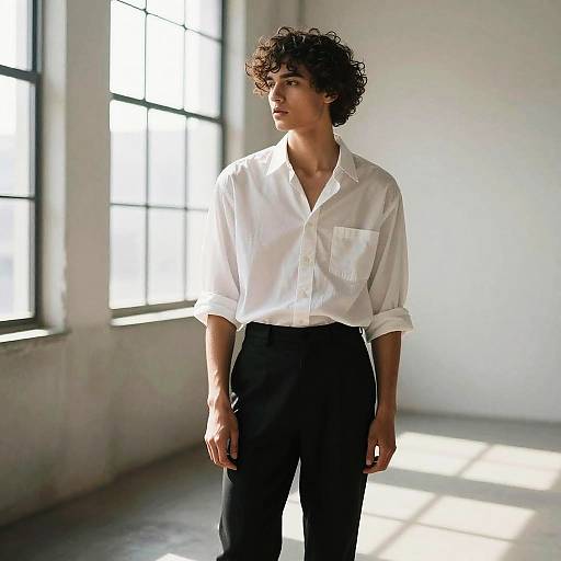 Kinky Curls Male Fashion Editorial