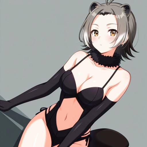 Illustration of American beaver (kemono friends), kemono friends in the style of Pochimaru (marumaru wanwan)