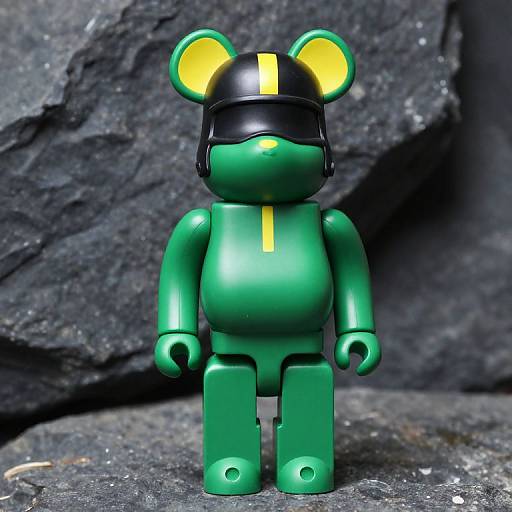 Green Muscular Bearbrick Toy