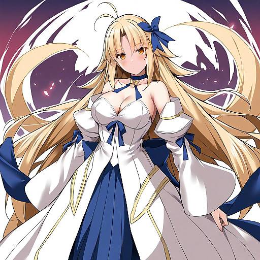 Illustration of Archetype earth, tsukihime in the style of Yopparai oni