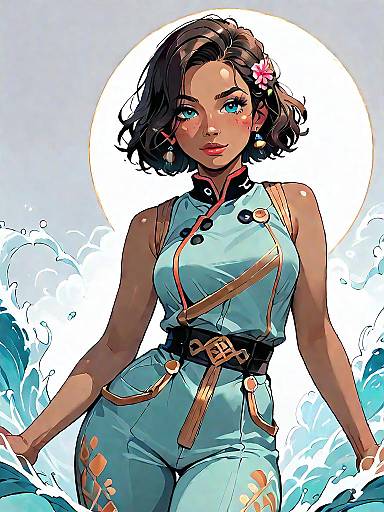 Bold Fashion Portrait of Confident Woman