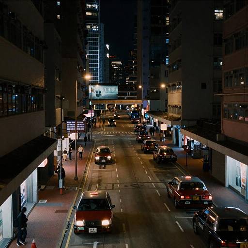 Ultra-Realistic Hong Kong Night Street