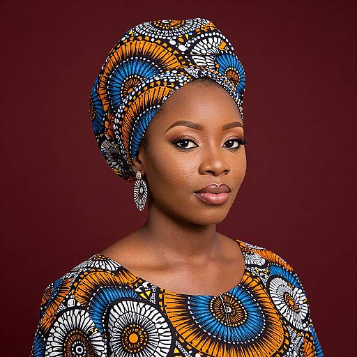 Vibrant African Ankara Head Wrap