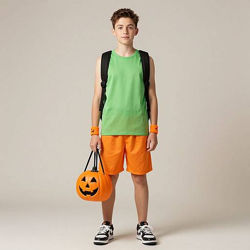 Halloween Tank Costume with Jack-o'-Lantern