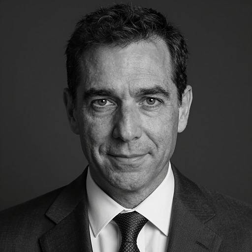 Black and White Portrait of Businessman