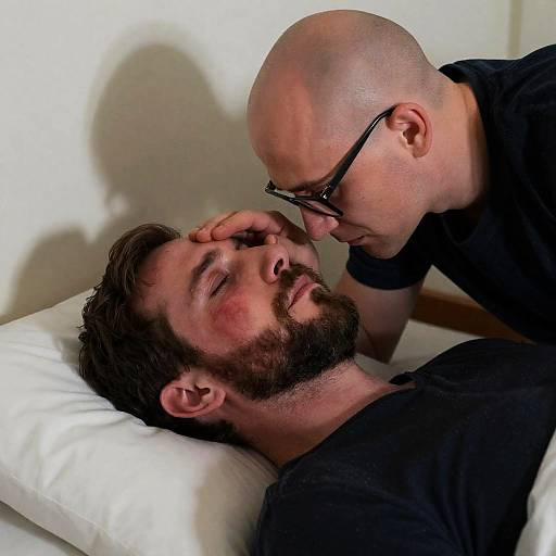 Intimate Interaction Between Two Compassionate Men