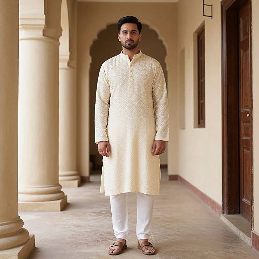 Man in Kurta Design Costume