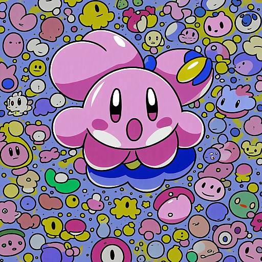 Illustration of Elfilin, kirby (series) in the style of Sugano manami