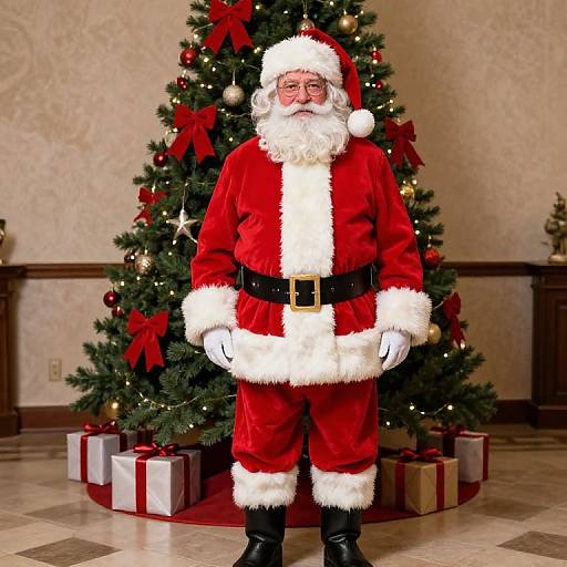 Classic Santa Claus Indoors Portrait
