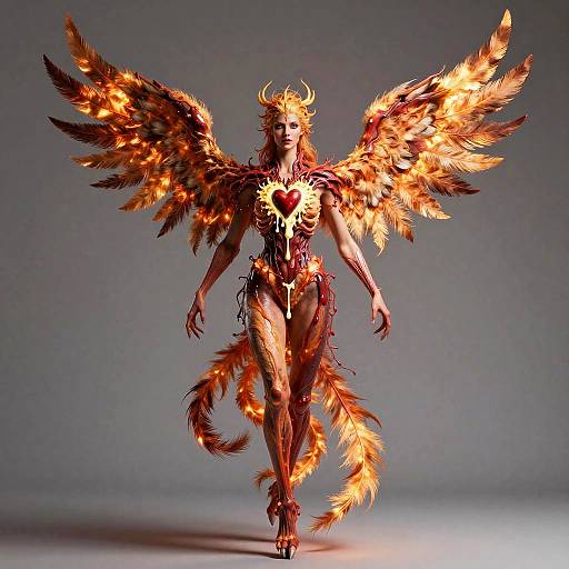 Resolute Neverborn Phoenix with Ember Feathers