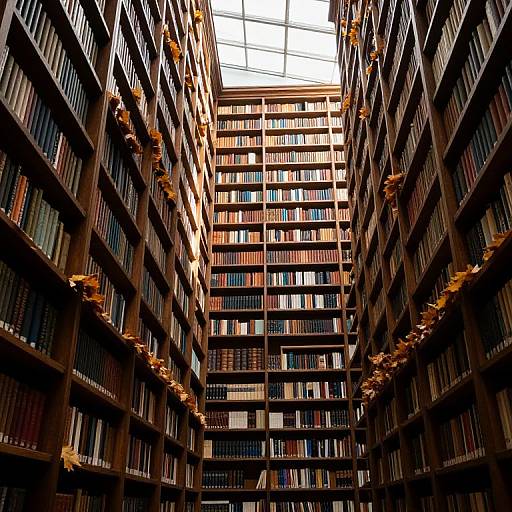 Ethereal Autumn Library Rows