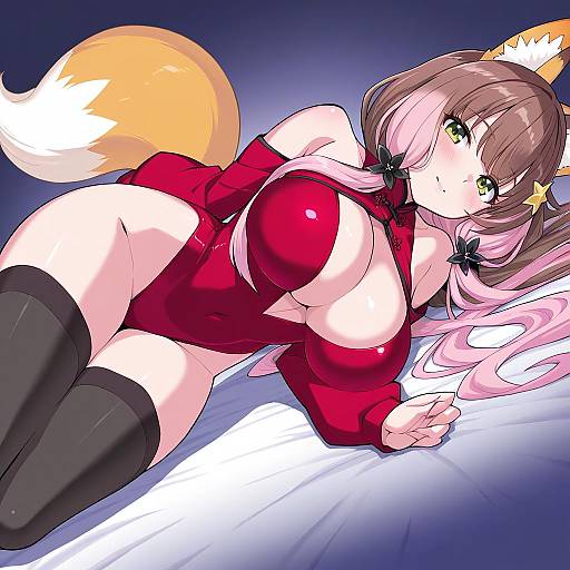 Illustration of Annytf, indie virtual youtuber in the style of Miyagoe yoshitsuki