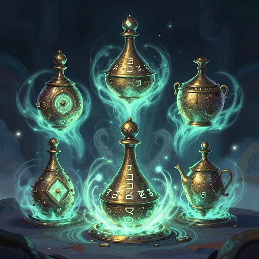 Mystical Animated Weights with Runes