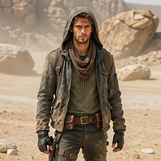 Handsome Rugged Male Apocalypse Outfit