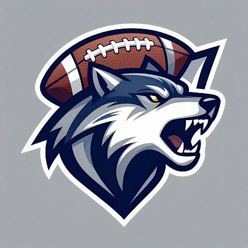 Fierce Wolf Football Logo Design