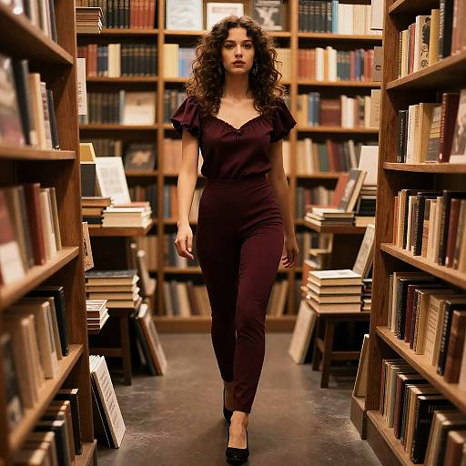 Bohemian Poet in Vintage Bookstore