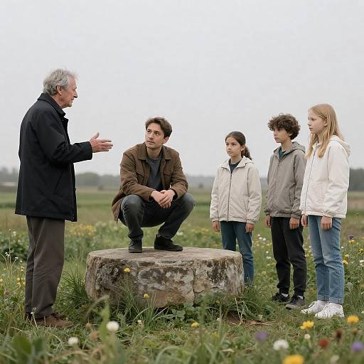 Gathering in an Overgrown Field