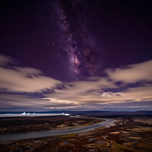 Mesmerizing Celestial Night Landscape