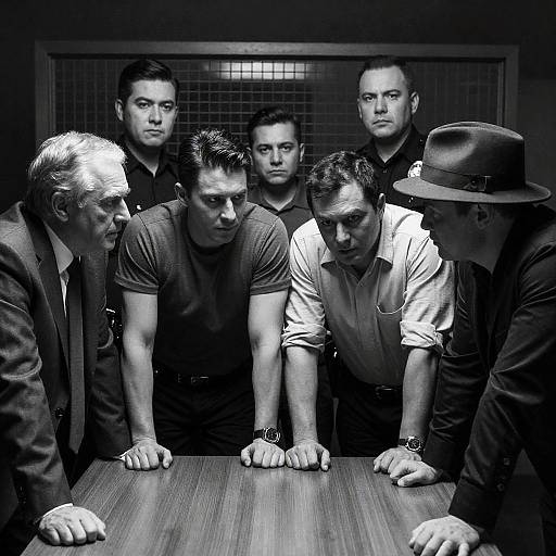 Tense Meeting: Black and White Photography