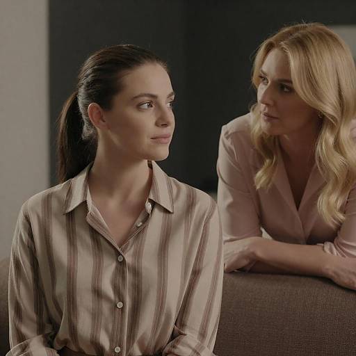 Dimly Lit Portrait of Two Women