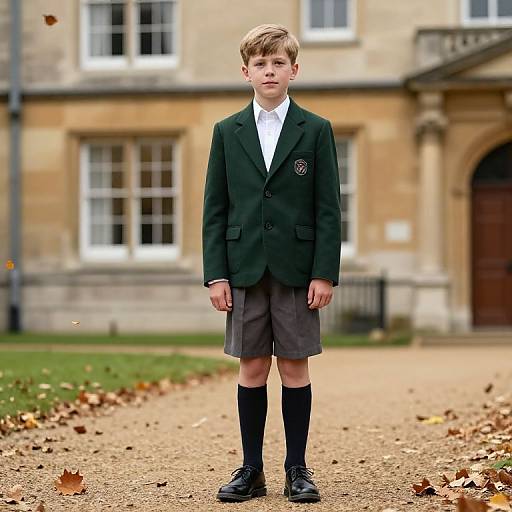 Vintage British School Boy Uniform