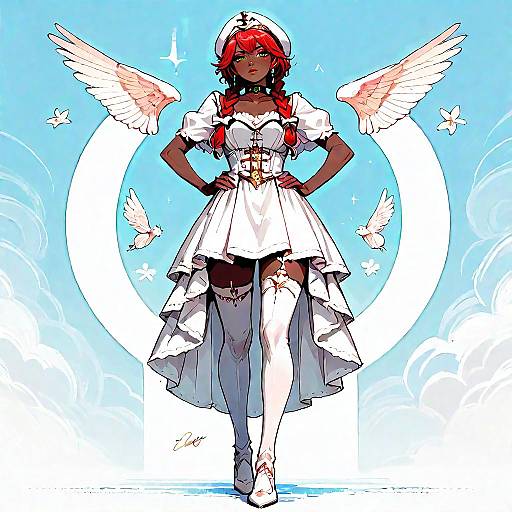 Anime Girl Lupusregina Full Body Portrait