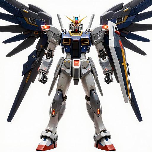 Cinematic Winged Gundam Standing Solo