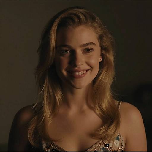 Cinematic Closeup Portrait of Young Woman