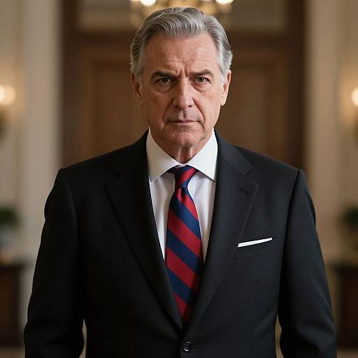 Distinguished Man in Sharp Suit