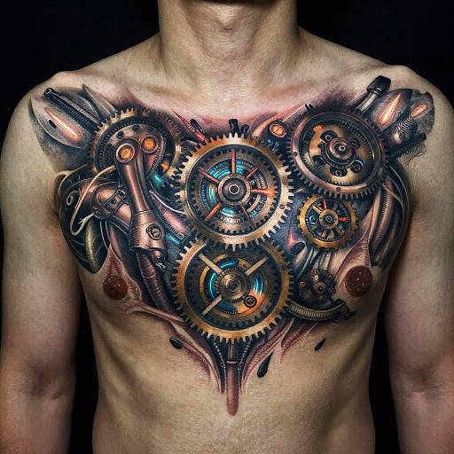 Flesh Gear Tattoo Fusion Art