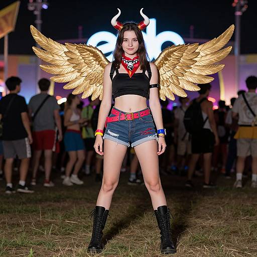 EDC Rave Costume with Wings