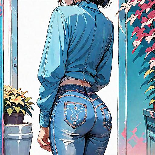 Anime Themed Solo Character Scene