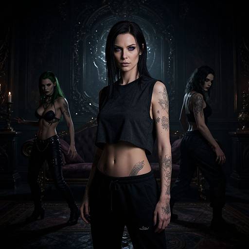 Cinematic Dark Fantasy Punk Portrait