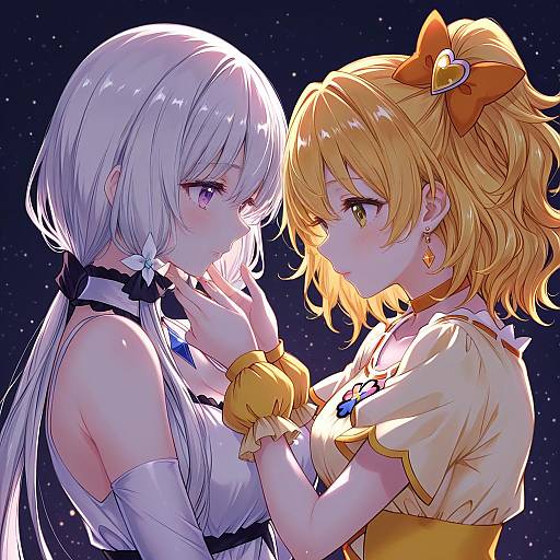 Illustration of Cure pine, precure in the style of Kabocha torute