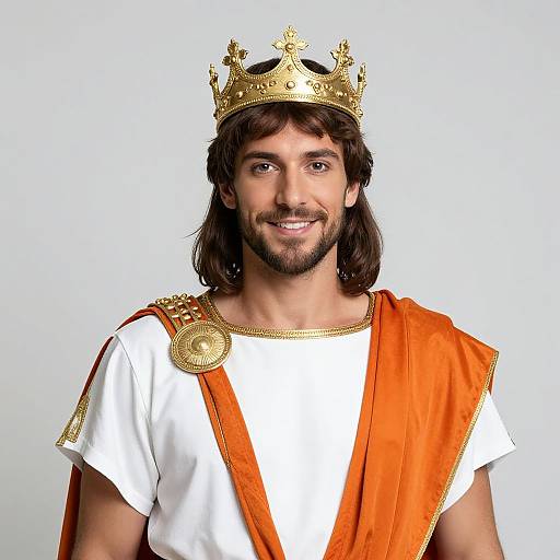 Photorealistic Caesar Costume Portrait
